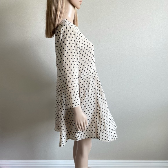 Madewell Silk Polka Dot Dress S EUC - Picture 4 of 7